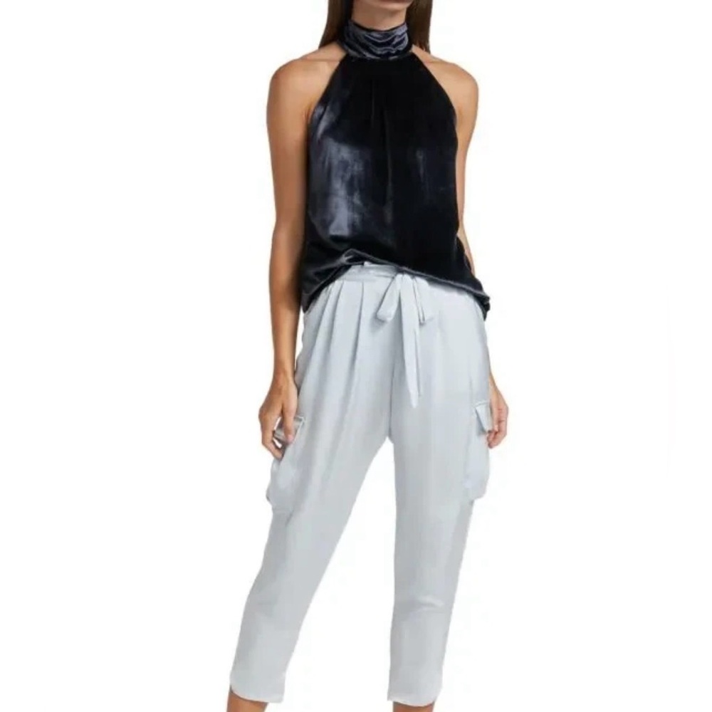 Ramy Brook Pam Velvet Sleeveless Blouse  - Size XS - NWT